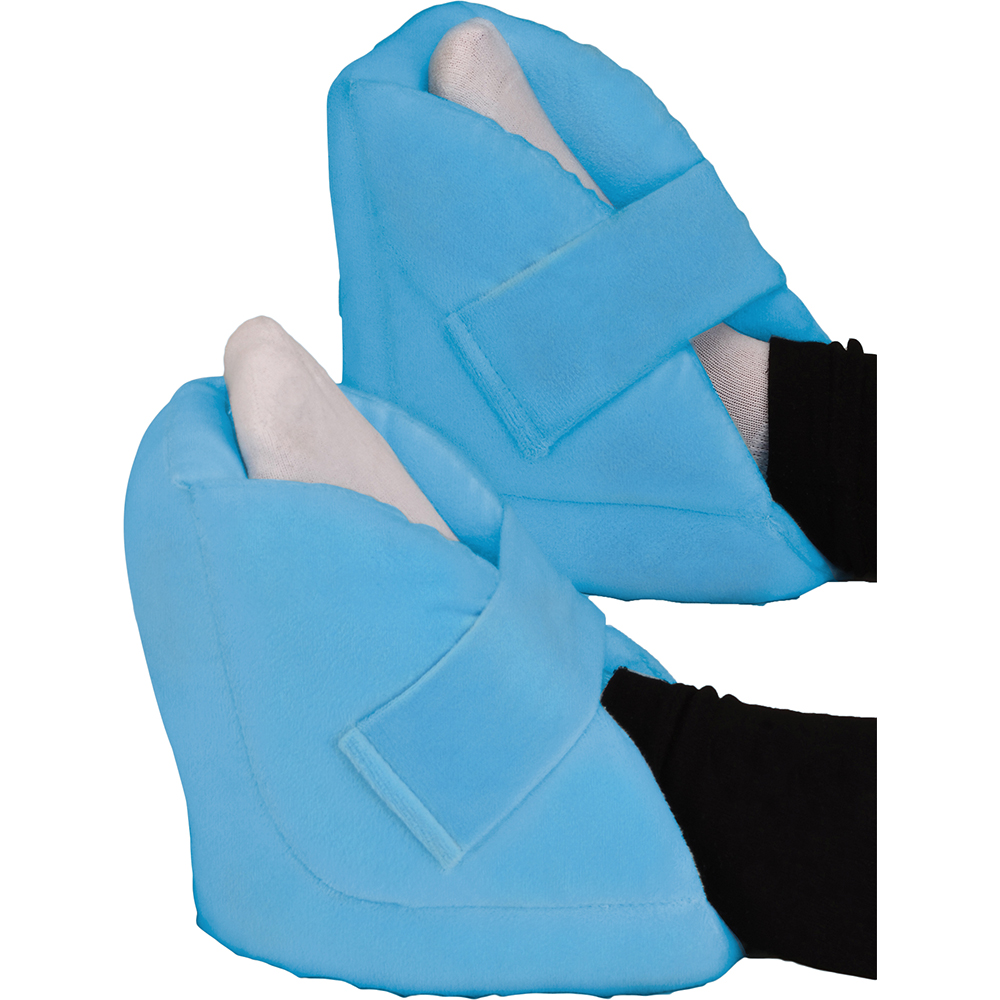 HEEL PROTECTOR W/VELR CVR BLUE